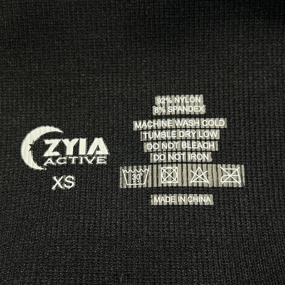 Zyia Active Legging Womens XS Black Angle Performance Hi Rise 7/8 Athletic Yoga - Picture 8 of 10